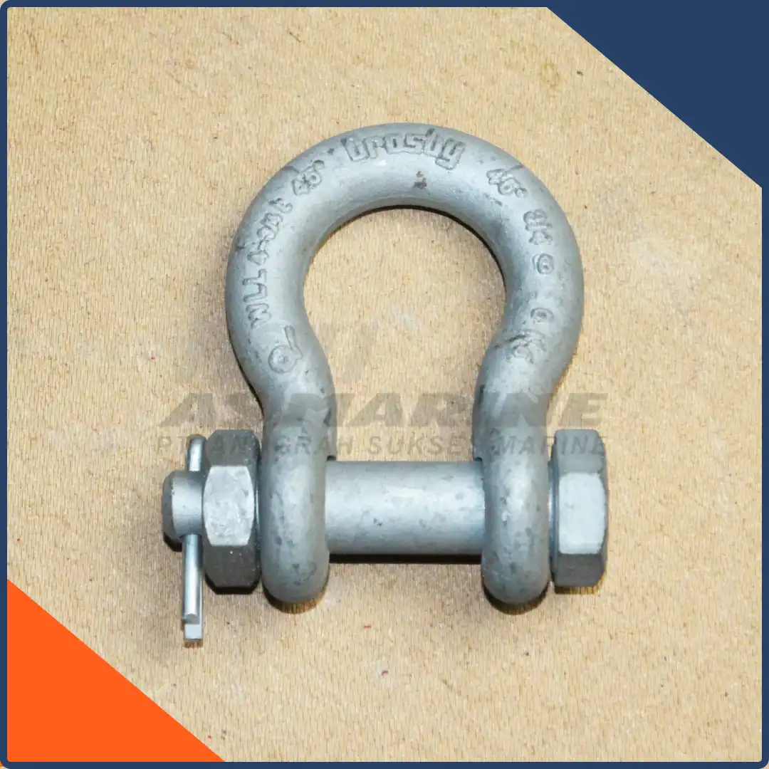 Bow Shackle / Segel Omega G2130A Bolt & Nut Alloy 3/4 Inch 4.75 Ton